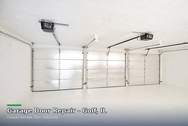 Garage door repair in Golf, IL by Cooper Garage Door Solutions INC