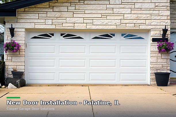 New Door Installation in Palatine, IL by Cooper Garage Door Solutions INC