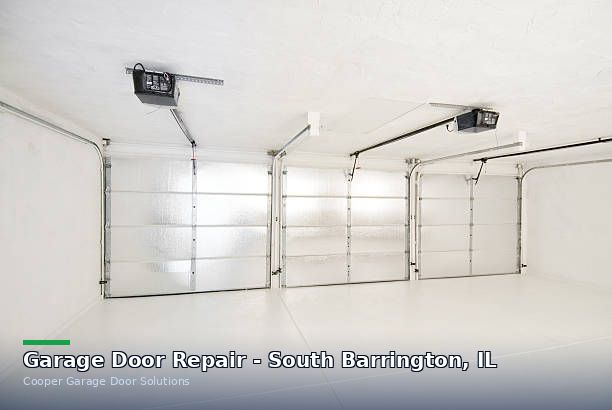 Garage door repair in South Barrington, IL by Cooper Garage Door Solutions INC